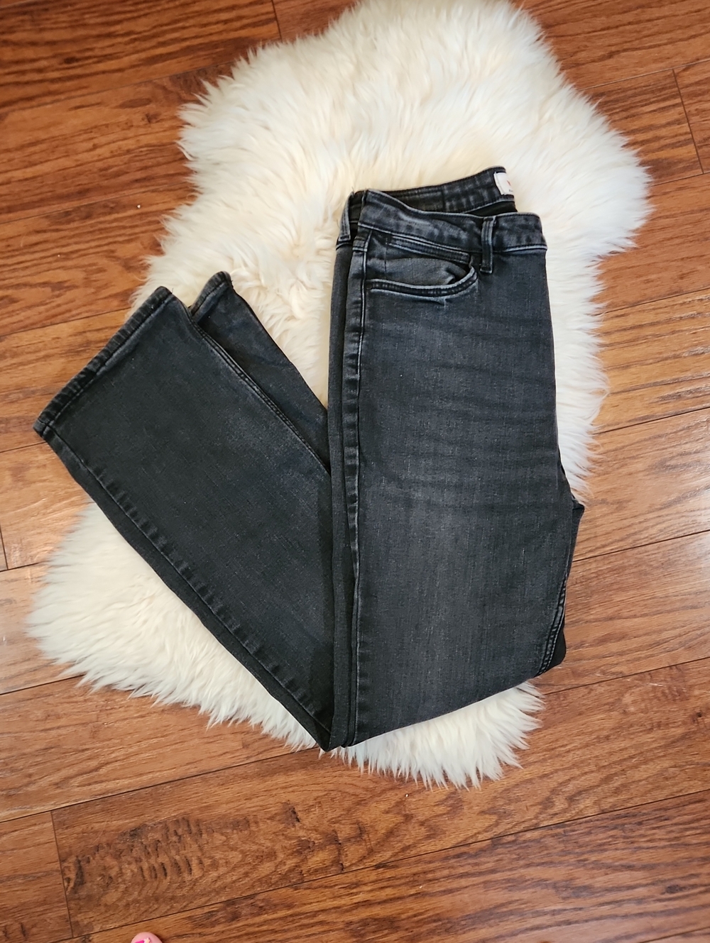Wrangler High Rise Bold Boot Cut Faded Black Womens Jeans - Picture 1 of 8